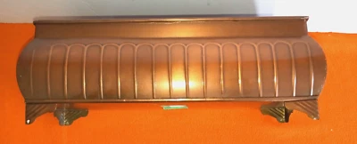 HOSLEY Home Accent Containers Beveled Copper Embossed Planter Vase 15"x5.5"x5.5" - Image 1 of 4