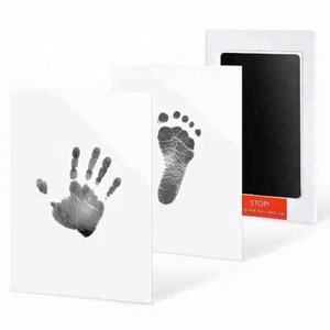 Baby Fussabdruck Handabdruck Stempel Neugeborenen Clean Touch Abdruckkissen - Bild 1 von 11