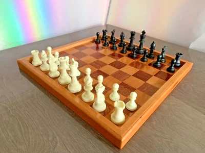50mm squares-Premium Handcrafted Mahogany & beech Chessboard - Image 1 of 4