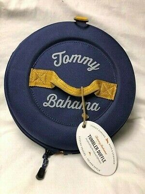 Tommy Bahama Hard Shell - Tumbler Expandable Duffle Bag - Navy Blue Yellow  USED • 24.58£
