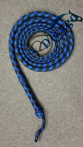 Látigo de toro de 12 pies 12 trenzas fácil agrietamiento fuerte genuino Paracord nailon látigo real - Imagen 1 de 9