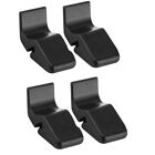 4Pcs Plastic Air Cleaner Black Replacement Housing Clamp  For Car