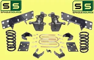 3"/5" Drop Lowering Kit Coils Axle Flip C-Notch Fits 97-03 Ford F-150 V6 2WD - Picture 1 of 1