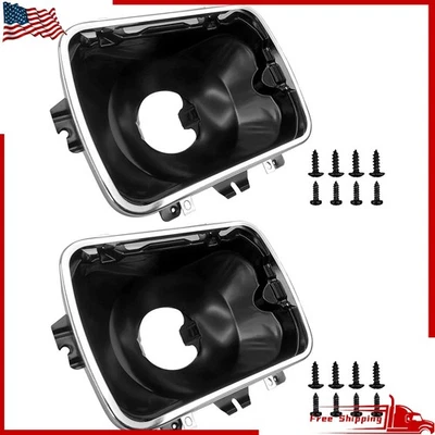 Kit de montaje de soporte de faros de 2 piezas laterales derecho y derecho para Chevy GMC Foto 1 de 4