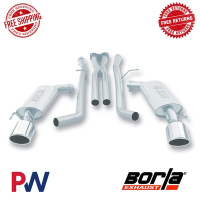 Escape trasero Borla tipo S clásico Cat para Pontiac GTO 2005-2006 6,0 L V8 AT/MT Foto 1 de 2