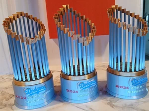 Los Angeles Dodgers WSC trophies, 2020,2024 & 2025 - Picture 1 of 6