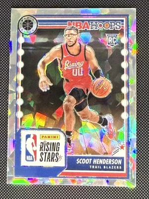 2023-24 Hoops Premium Stock #280 Scoot Henderson Ice Prizm - Image 1 of 2