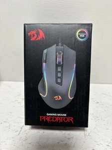 Redragon M612 Predator RGB Gaming Mouse, 8000 DPI Wired Optical Mouse - NEW - Picture 1 of 6