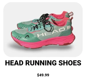 HEAD Womens Running Shoes Size 8.5 Pink Teal - Picture 1 of 6