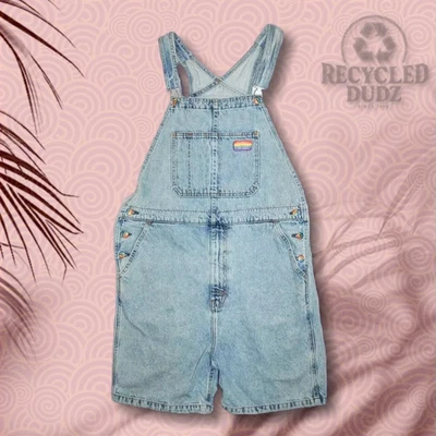 Levi's PRIDE Liberation Rainbow Flag Overall Shorts sz Large L LGBT - Image 1 of 4