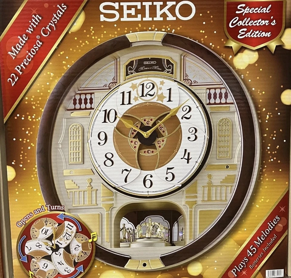 Reloj Seiko Melodies in Motion Edición Especial Coleccionista 22 Cristales 45 Canciones Foto 1 de 4