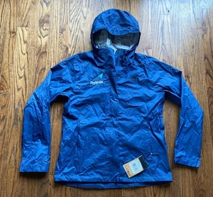 Neu mit Etikett North Face Regenjacke Damen Größe Large Dryvent Kapuze durchgehender Reißverschluss blau - Bild 1 von 13