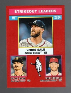 2025 Topps Heritage Red League Leaders Sale, Wheeler, Cease #203 - Bild 1 von 1