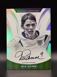 Mia Hamm 2017 Panini Nobility Crescent Signatures #CS-MHM On Card Auto USWNT - Bild 1 von 3