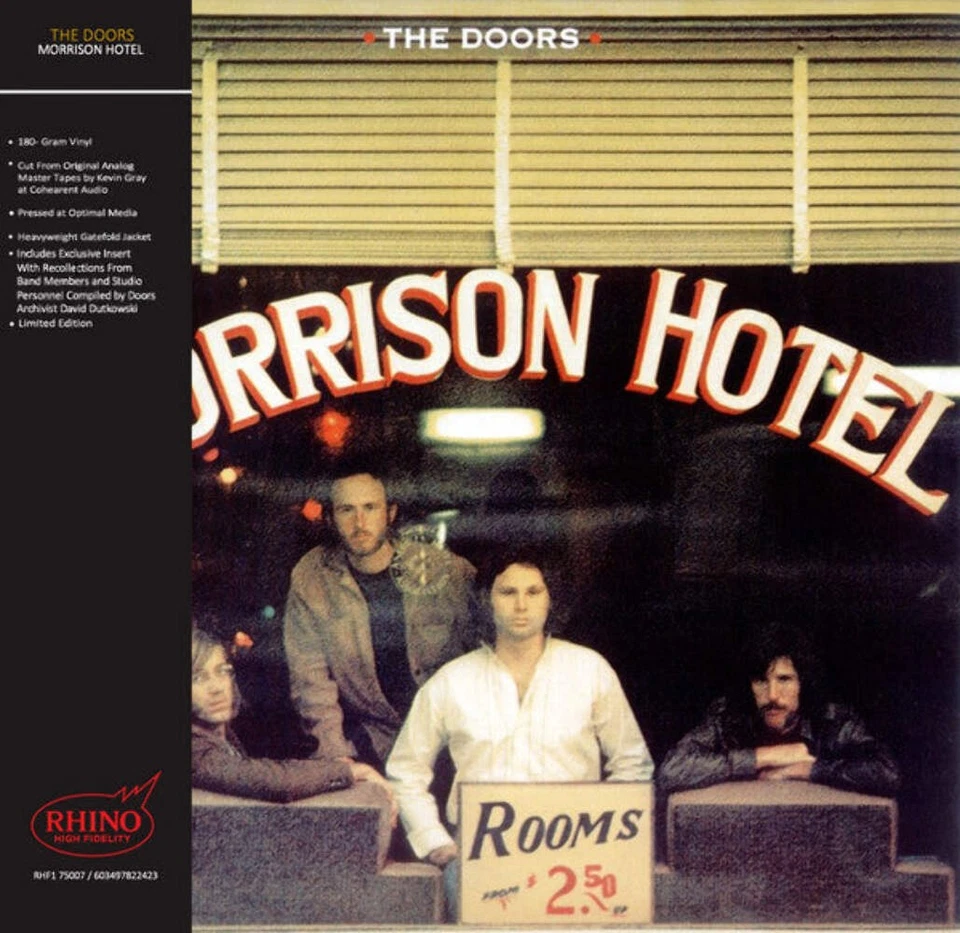 THE DOORS MORRISON HOTEL RHINO HIGH FIDELITY LP 180 GRAM AUDIOPHILE