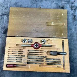 Greenfield 328 Tap and Die Set in Wooden Box - Picture 1 of 14