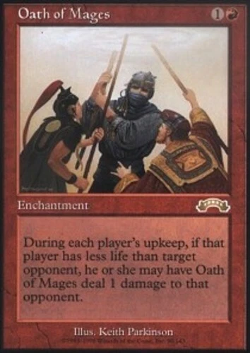 Oath of Mages ~ Lightly Played Exodus MTG Magic UltimateMTG Red Card - Image 1 of 1