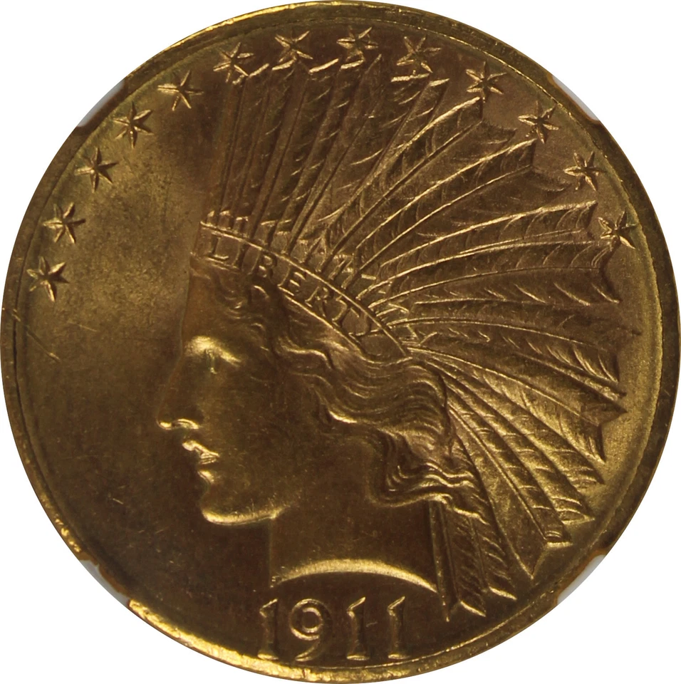1911-D MS62 Indian Gold Eagle, NGC 6274773 - Image 1 of 4
