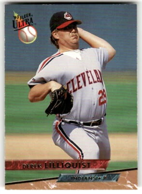 Derek Lilliquist 1993 Fleer Ultra #187 Cleveland Indians - Image 1 of 2