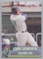 Gordie Gronkowski 2008 Perfect Game Cedar Rapids Kernels Angels Minor League 