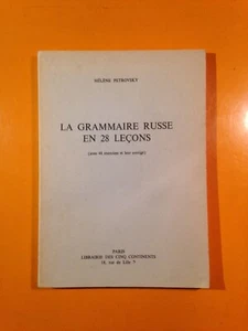 HELENE PETROVSKY : LA GRAMMAIRE RUSSE EN 28 LECONS! - Picture 1 of 3