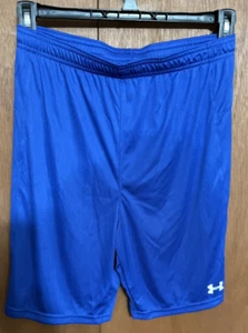 Under Armour Heat Gear Royal Blue Shorts YXL Activewear NWT - Picture 1 of 3