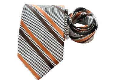 CORBATA HOMBRE JHANE BARNES MARFIL, MARRÓN/RAYAS ANCHO: 3.7/8" LARGO: 57" Foto 1 de 4