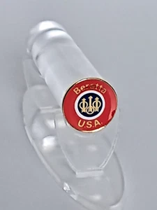 Handgun Firearm Gun Safe Shelf Display Rod - Beretta USA 13/16" Enamel Topper - Picture 1 of 20