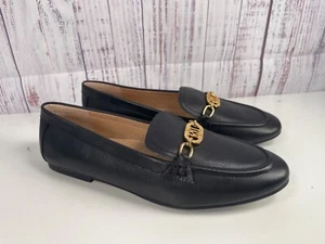 LAUREN Ralph Lauren Women's Averi Nappa Leather Slip On Loafer Black Size 10 - Picture 1 of 7