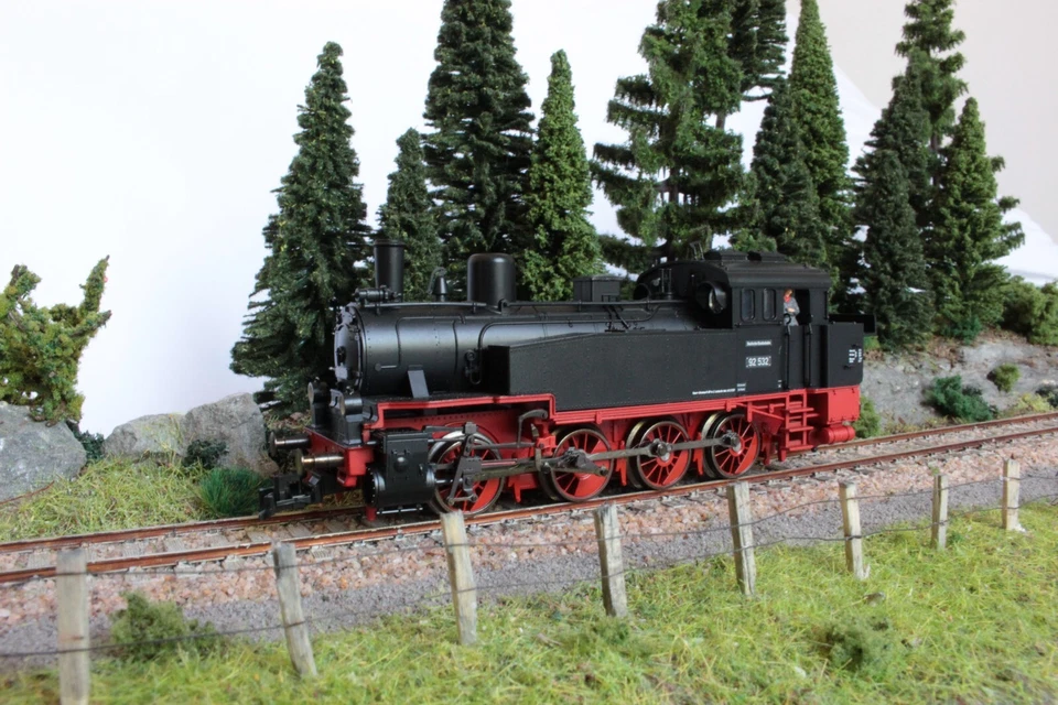 locomotive à vapeur Dampflokomotive vapeur BR 92 Deutsche Bahn HO Sonore  - Photo 1/4