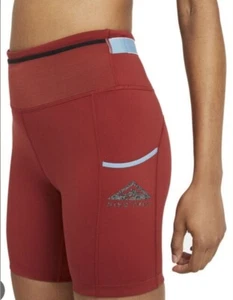 Nike Dri-Fit Epic Luxe Trail Running Tight Shorts Rust Damen Gr. XS - Bild 1 von 4