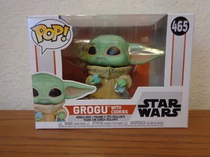 Funko Pop! Figura Vinilo Star Wars: The Mandalorian Grogu with Cookies #465 Niño - Imagen 1 de 3