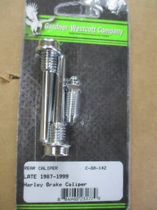 KIT DE PERNOS DE PINZA DE FRENO TRASERO HARLEY 1987-1999 CON SANGRADO - Imagen 1 de 5
