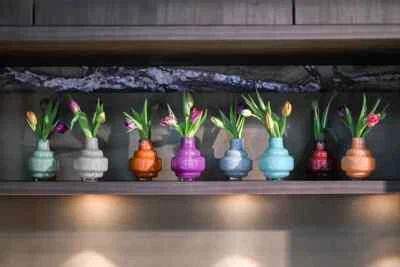 DutZ Vase URTII S, H 14 cm, D 11 cm - verschiedene Farben, mundgeblasenes Glas - Bild 1 von 3