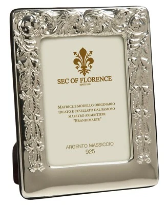 Marco de fotos sólido de plata esterlina 925 5x3,5 pulgadas ZODIACO "ESCORPIO"/9×13 EE. UU. Foto 1 de 4