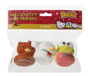 Sanrio x Ducks Hello Kitty and Friends Holiday Edition Ducks 3-Pack - Picture 1 of 3