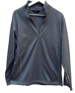 Pullover The North Face Para Hombres 1/4 Cremallera Talla Grande Gris Ligero Rendimiento Papá - Imagen 1 de 10