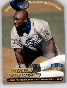 2000 Fleer Ultra Gold Medallion Die Cut Eric Young Foil Refractor Dodgers #238 - Picture 1 of 2