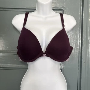 Cacique 40C Padded Push Up Bra Purple Underwire - Picture 1 of 5