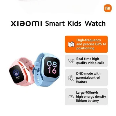 Xiaomi Smartwatch Kids Watch BLUE OR PINK GPS Bluetooth Video Call Android iOS - Image 1 of 4