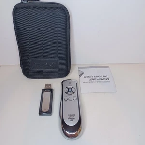 Duronic SP-400 Télécommande Sans Fil Souris et Pointeur Laser Argent avec Étui - Photo 1/10