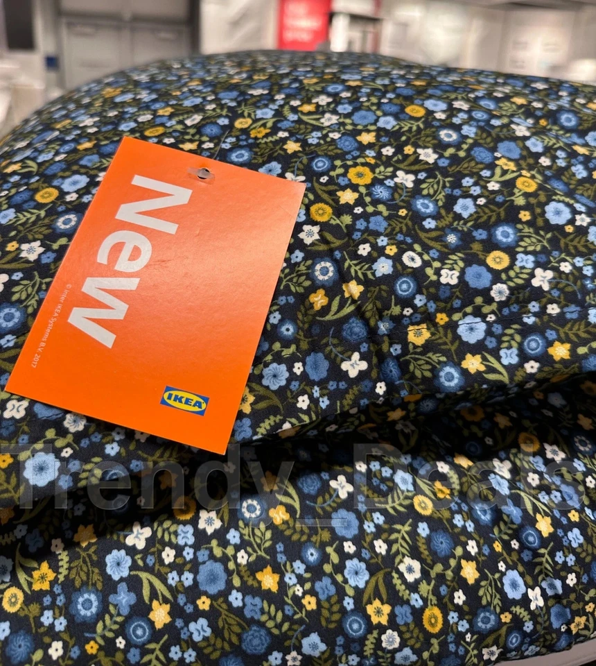 IKEA ROSENTIBAST Duvet Cover & Pillowcase Sham Twin Multicolor Floral 705.650.00