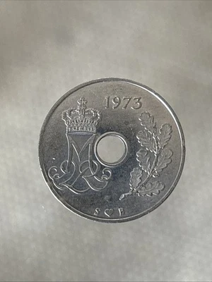 1973 DENMARK 25 ORE - Great Coin - Free Ship -  Z146 - Image 1 of 2