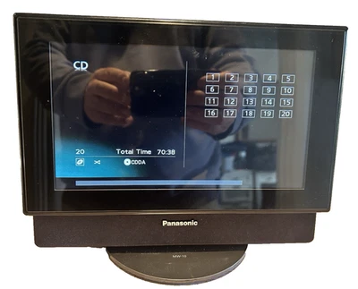 Panasonic MW-10 Audio System Digital Photo Frame CD iPod Dock AM/FM Radio  Black - Image 1 of 4
