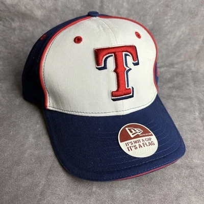 Texas Rangers New Era Hat Adjustable White Blue Baseball MLB NEW - Image 1 of 4
