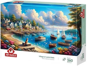 NEW Art Puzzle Jigsaw Puzzle 260 Pieces 10+ Ages 40268 Village of Joyful Sails - Imagen 1 de 2