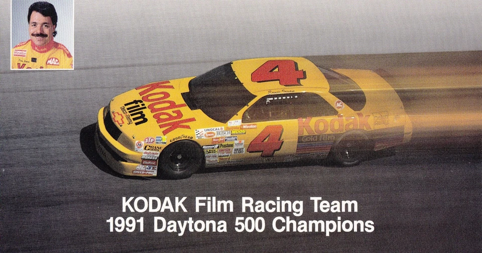 Ernie Irvan 1991 - Película Kodak Chevrolet Lumina 9" X 5" postal Foto 1 de 1