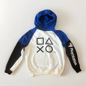 Playstation Video Game Controller Icon PS5 Boys Youth XL 14/16 Hoodie sweatshirt - Picture 1 of 4