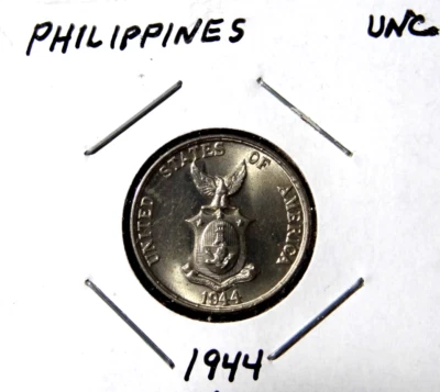 1944 US-Philippines 5 Centavos World Coin - Image 1 of 3