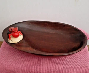 Weil Art Holzschale aus Hartholz mit Dartfrosch - Bild 1 von 6